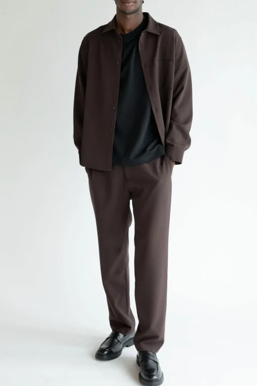 RELAXED FIT COLLARED SHIRT